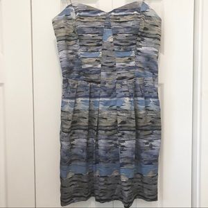 BCBGeneration Strapless Blue Dress Sz‎ M NWT